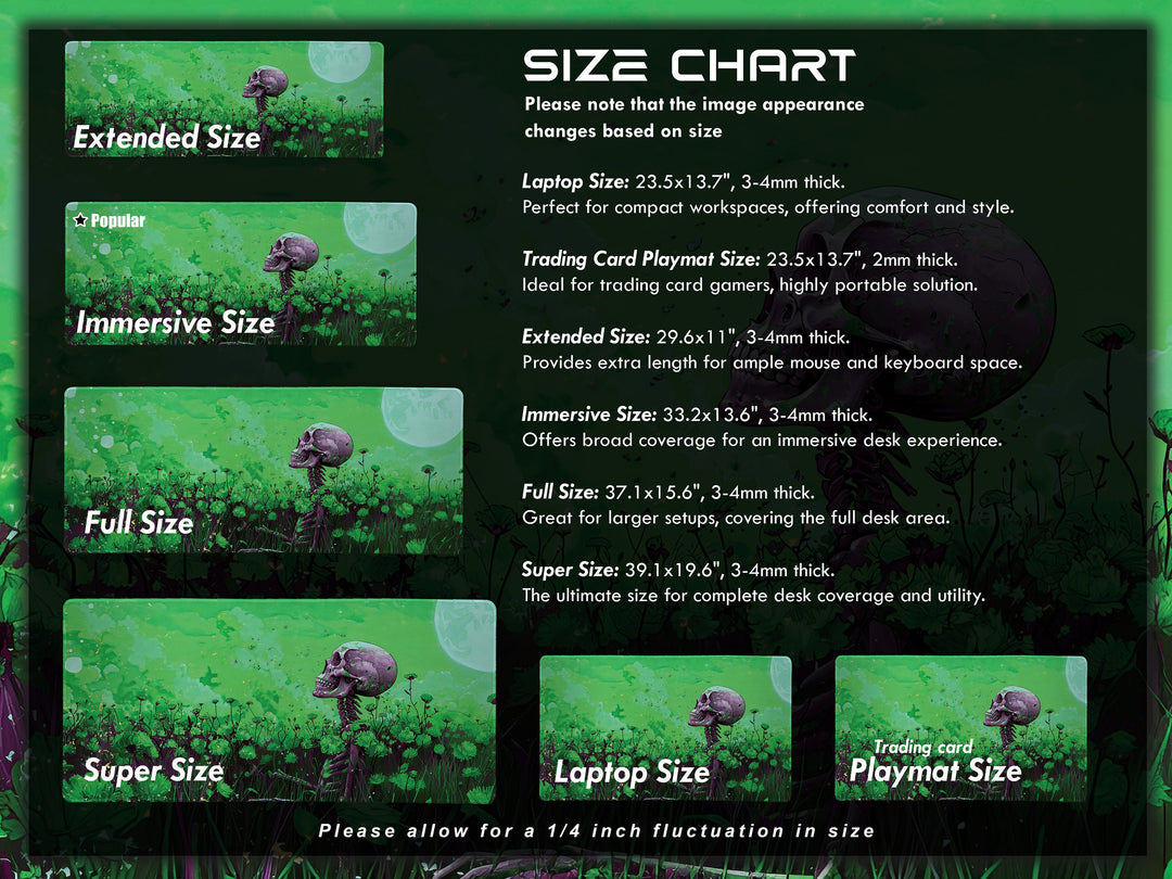 Floral Requiem Design 4, Desk Pad, Mouse Pad, Desk Mat, Verdant Reverie, Reflective Serenity, Enigmatic Workspace