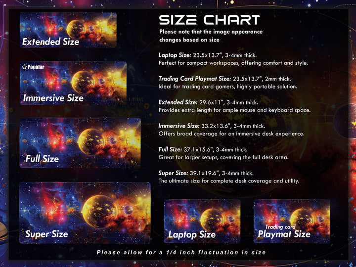 Cosmic Voyage Design 4, Desk Pad, Mouse Pad, Desk Mat, Solar Majesty, Planetary Pathways, Orbital Elegance