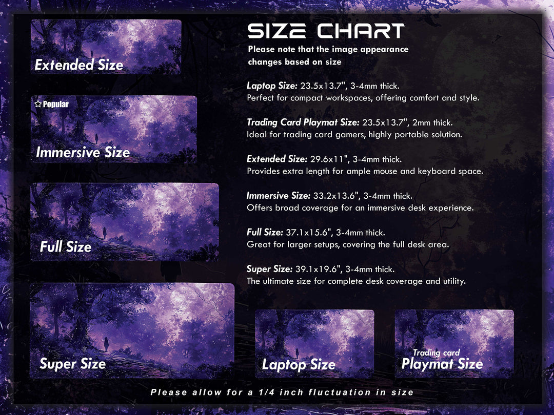 Dream Weaver Design 5, Desk Pad, Mouse Pad, Desk Mat, Twilight Whisper, Purple Haze, Moonlit Serenade, Mystic Aura