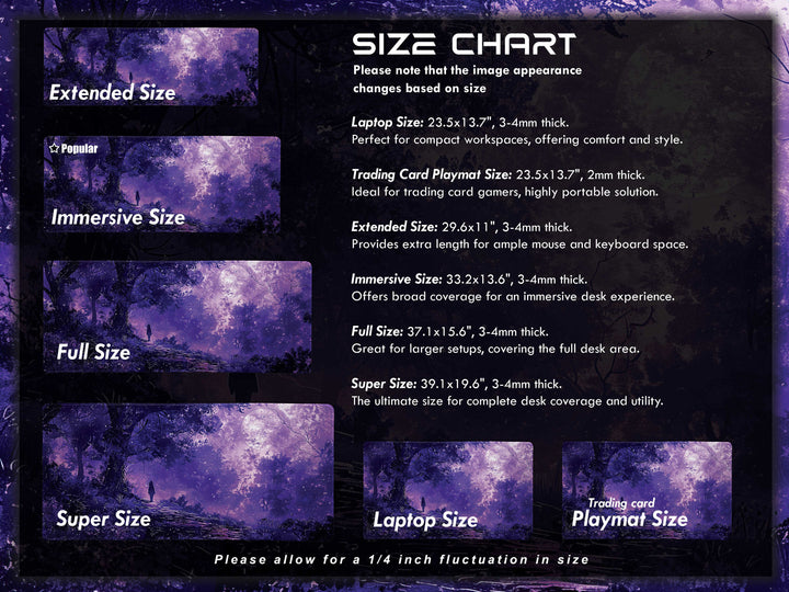 Dream Weaver Design 5, Desk Pad, Mouse Pad, Desk Mat, Twilight Whisper, Purple Haze, Moonlit Serenade, Mystic Aura