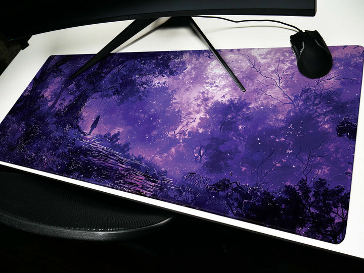 Dream Weaver Design 5, Desk Pad, Mouse Pad, Desk Mat, Twilight Whisper, Purple Haze, Moonlit Serenade, Mystic Aura