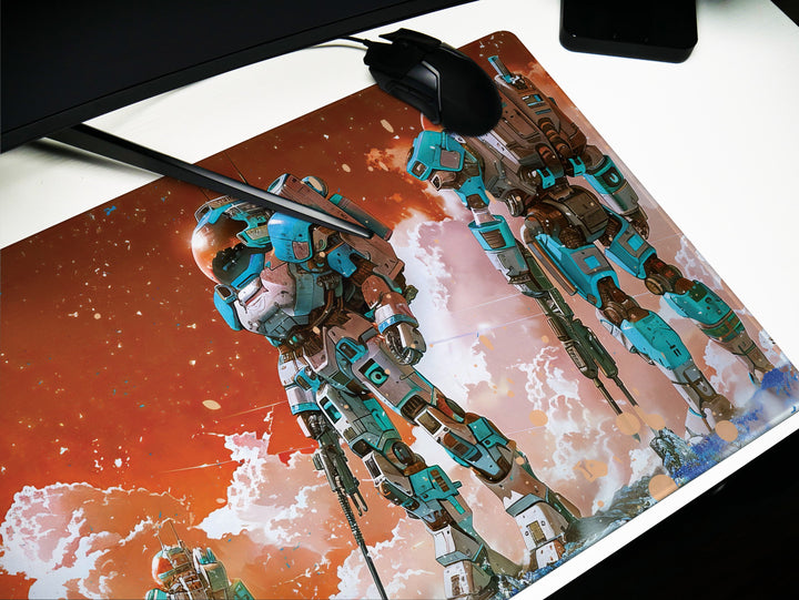 Celestial Mech Design 3, Desk Pad, Terraform Titans, Cosmic Frontier, Space Marine Standoff