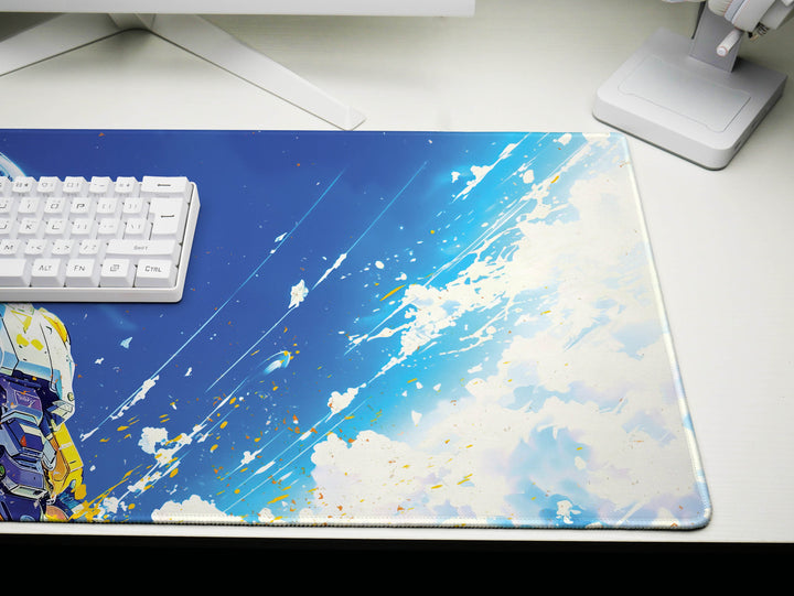 Celestial Mech Design 4, Desk Pad, Solar Sentinel, Bright Sky Guardian, High-Orbit Hero