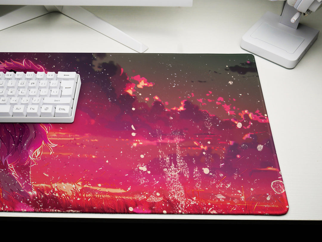 Majestic Roar Design 3, Desk Pad, Mouse Pad, Desk Mat, Crimson Dusk Sovereign, Twilight Majesty
