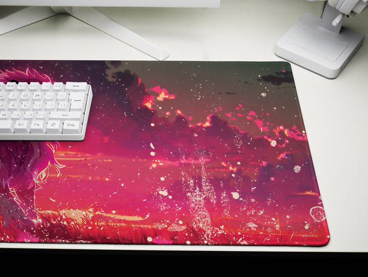 Majestic Roar Design 3, Desk Pad, Mouse Pad, Desk Mat, Crimson Dusk Sovereign, Twilight Majesty
