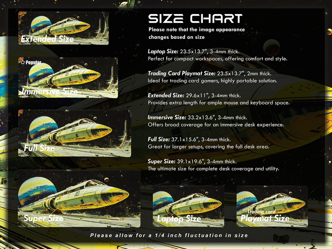 Astral Vantage Design 4, Desk Pad, Mouse Pad, Desk Mat, Orbital Shuttle Launch, Deep Space Station