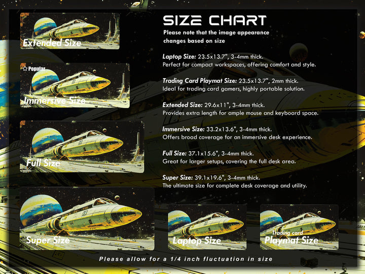 Astral Vantage Design 4, Desk Pad, Mouse Pad, Desk Mat, Orbital Shuttle Launch, Deep Space Station