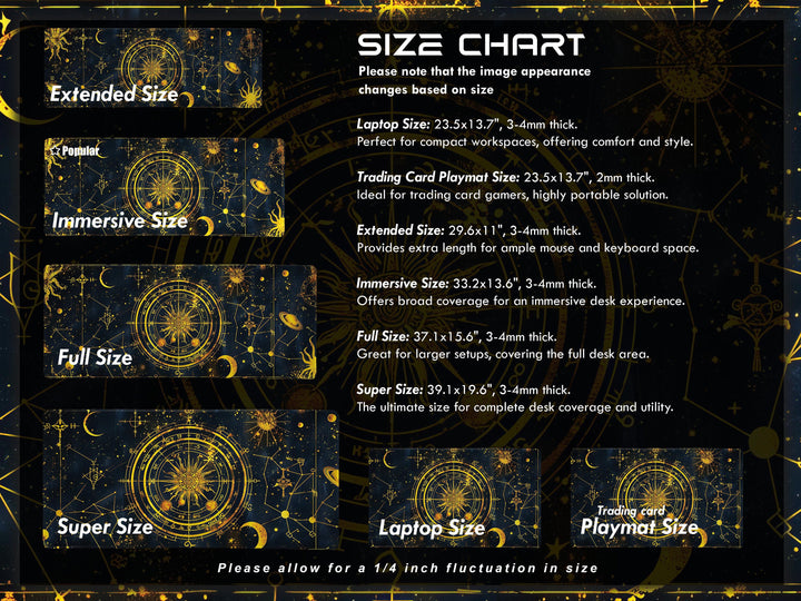 Cosmic Cartography Design 1, Desk Pad, Mouse Pad, Desk Mat, Celestial Navigation, Starry Elegance