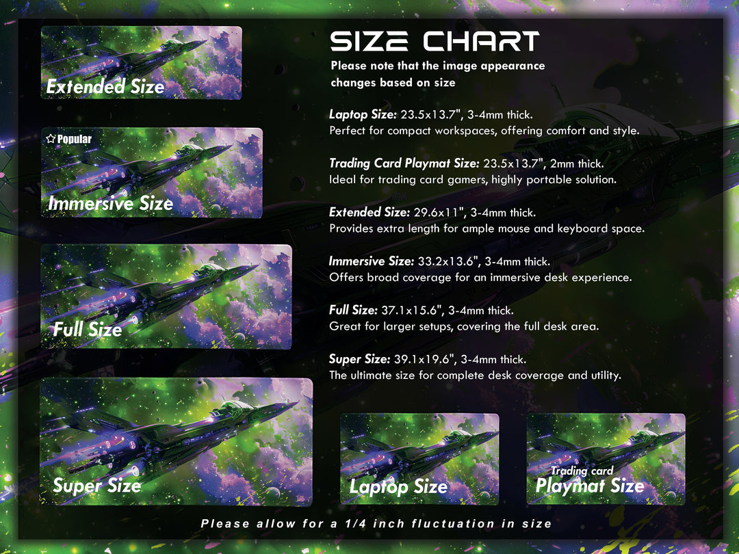 Cosmic Conquest Design 1, Desk Pad, Mouse Pad, Desk Mat, Galactic Explorer, Vivid Nebulae