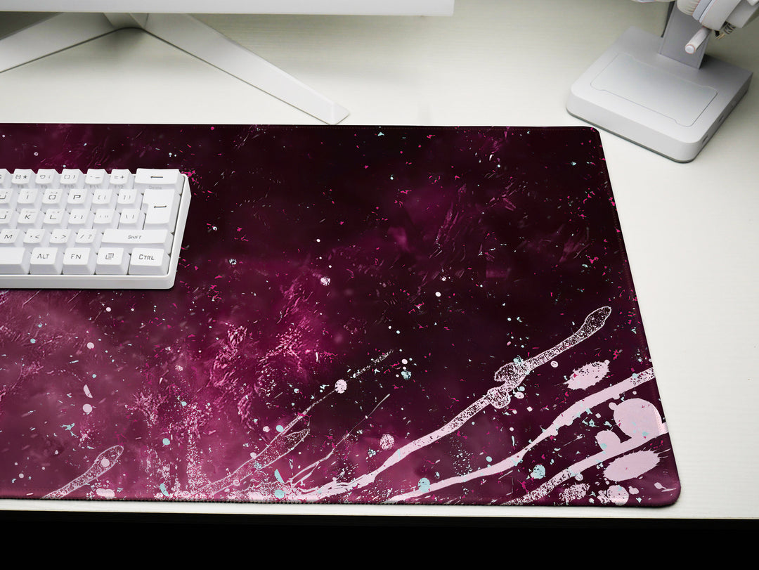 Mystic Nebula Design 1, Desk Pad, Mouse Pad, Desk Mat, Ethereal Guardian, Cosmic Mystery