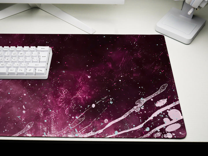 Mystic Nebula Design 1, Desk Pad, Mouse Pad, Desk Mat, Ethereal Guardian, Cosmic Mystery