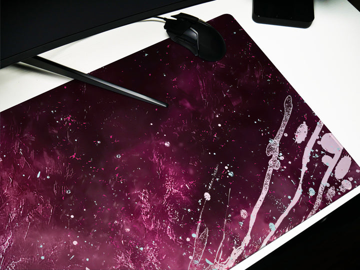 Mystic Nebula Design 1, Desk Pad, Mouse Pad, Desk Mat, Ethereal Guardian, Cosmic Mystery