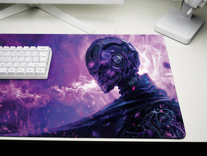 Mystic Nebula Design 2, Desk Pad, Mouse Pad, Desk Mat, Cybernetic Sorcerer, Techno-Ethereal