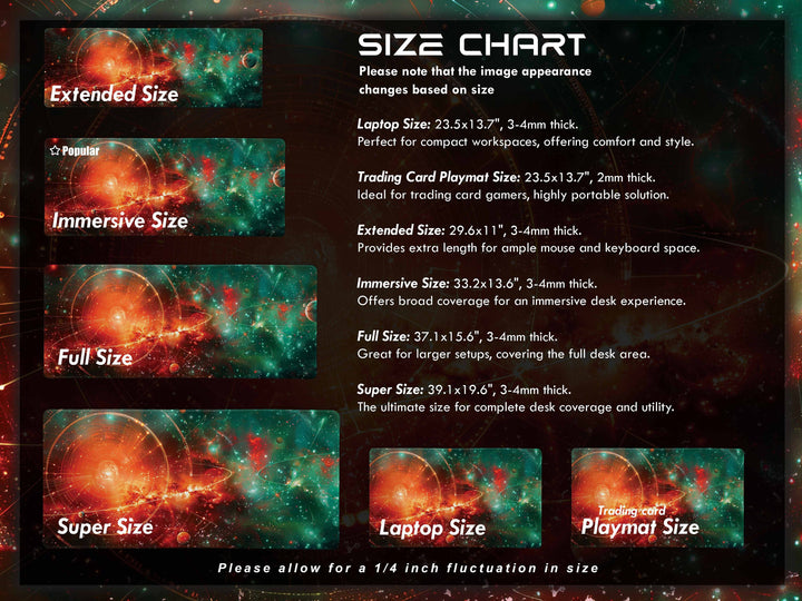Cosmic Voyage Design 3, Desk Pad, Mouse Pad, Desk Mat, Galactic Grandeur, Celestial Choreography, Cosmic Canvas