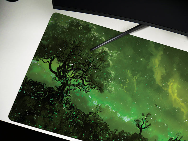 Dream Weaver Design 4, Desk Pad, Mouse Pad, Desk Mat, Galactic Observer, Nebulous Vista, Interstellar Reverie, Cosmic Canopy