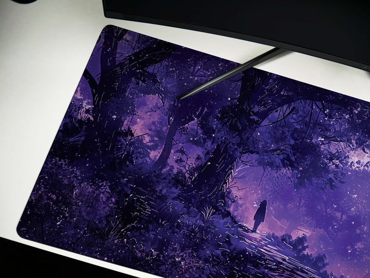 Dream Weaver Design 5, Desk Pad, Mouse Pad, Desk Mat, Twilight Whisper, Purple Haze, Moonlit Serenade, Mystic Aura