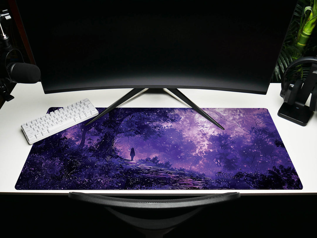 Dream Weaver Design 5, Desk Pad, Mouse Pad, Desk Mat, Twilight Whisper, Purple Haze, Moonlit Serenade, Mystic Aura