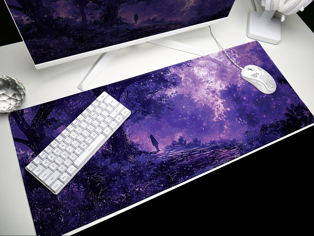 Dream Weaver Design 5, Desk Pad, Mouse Pad, Desk Mat, Twilight Whisper, Purple Haze, Moonlit Serenade, Mystic Aura