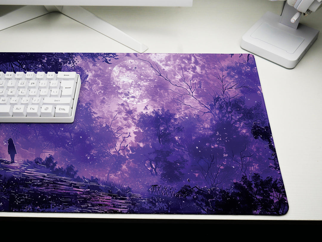 Dream Weaver Design 5, Desk Pad, Mouse Pad, Desk Mat, Twilight Whisper, Purple Haze, Moonlit Serenade, Mystic Aura