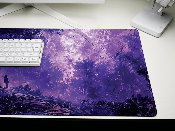 Dream Weaver Design 5, Desk Pad, Mouse Pad, Desk Mat, Twilight Whisper, Purple Haze, Moonlit Serenade, Mystic Aura