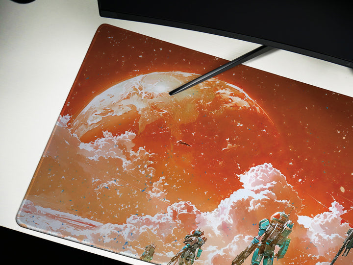 Celestial Mech Design 3, Desk Pad, Terraform Titans, Cosmic Frontier, Space Marine Standoff