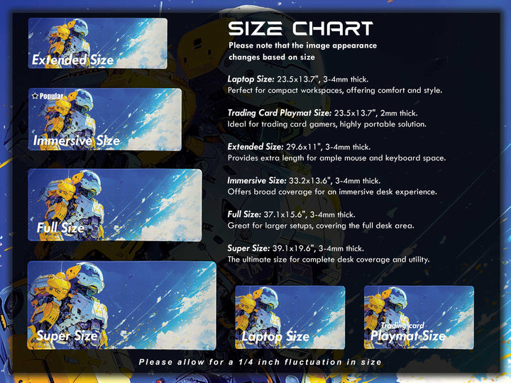 Celestial Mech Design 4, Desk Pad, Solar Sentinel, Bright Sky Guardian, High-Orbit Hero