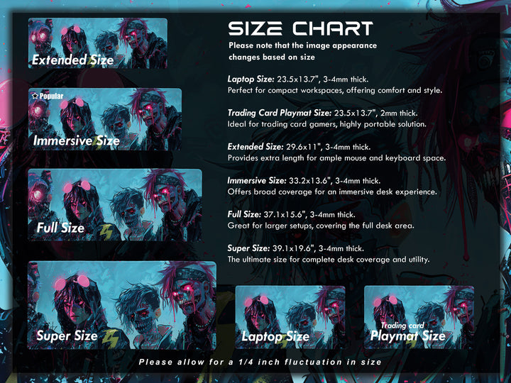 Cyber Vanguard Design 1, Desk Pad, Mouse Pad, Desk Mat, Futuristic Rebellion, Neon Glow, Tech Warriors