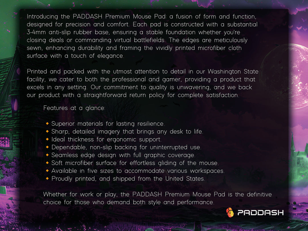 Sanguine Dusk Design 6, Desk Pad, Mouse Pad, Desk Mat, Lunar Mystique, Violet Dreams