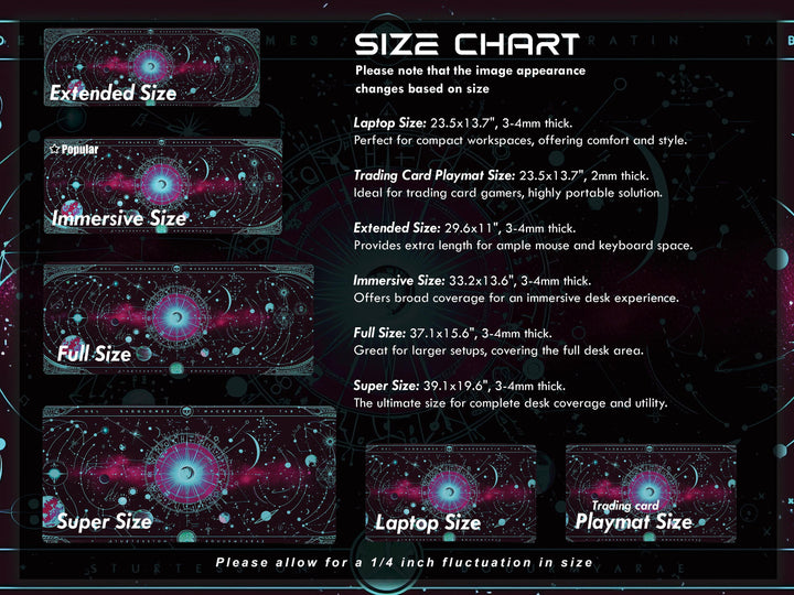 Cosmic Cartography Design 6, Desk Pad, Mouse Pad, Desk Mat, Astral Rendezvous, Celestial Blueprint