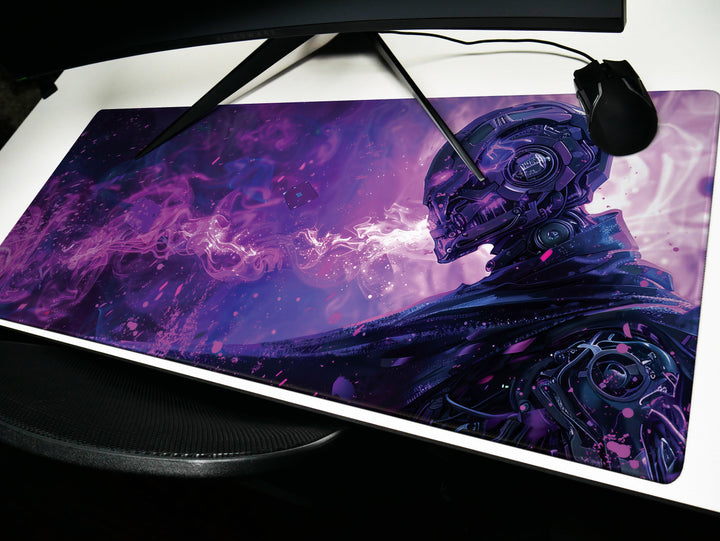 Mystic Nebula Design 2, Desk Pad, Mouse Pad, Desk Mat, Cybernetic Sorcerer, Techno-Ethereal