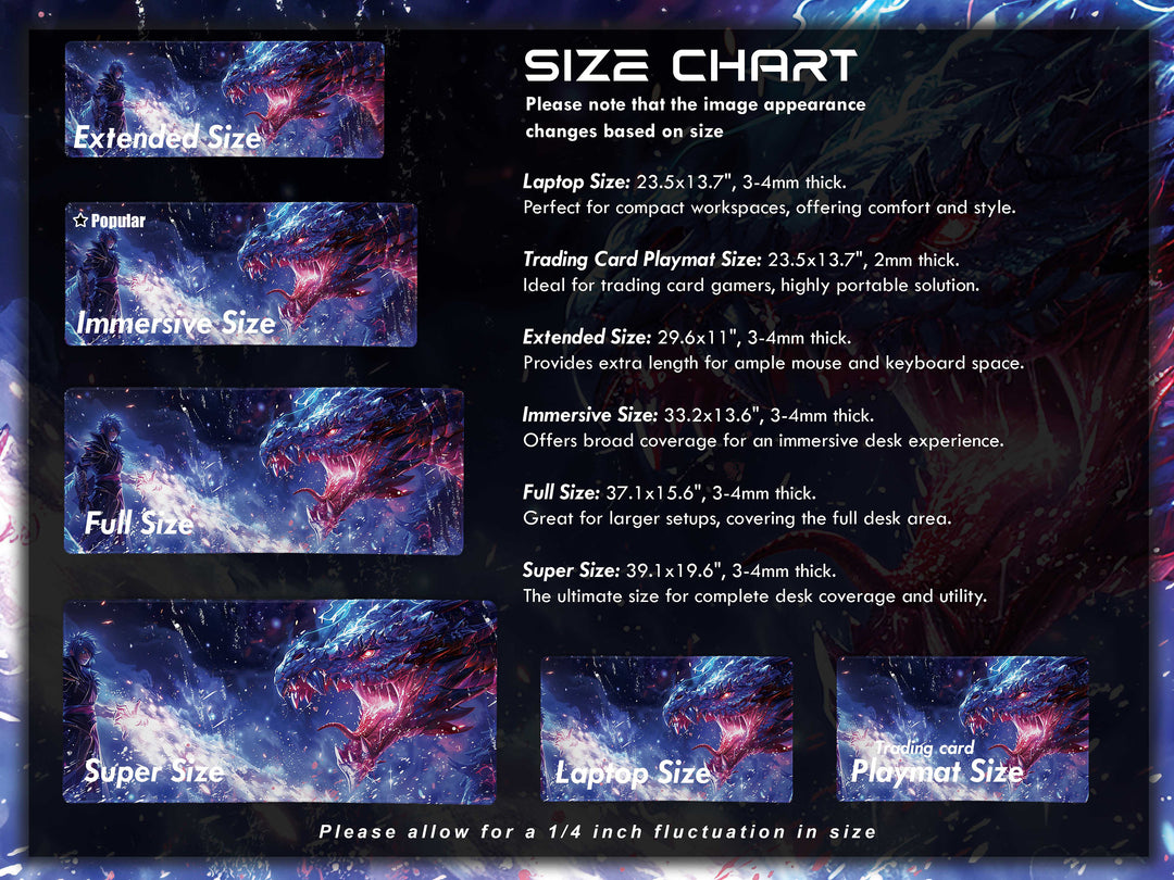 Mystic Nebula Design 5, Desk Pad, Mouse Pad, Desk Mat, Warrior of Light, Stellar Confrontation