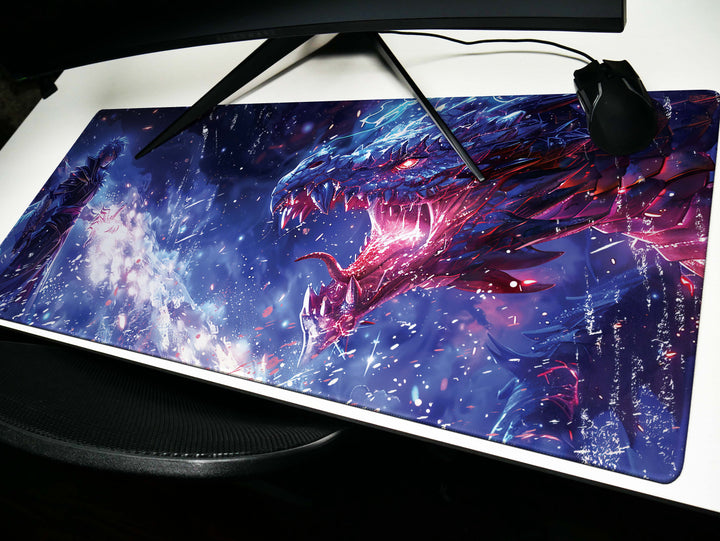 Mystic Nebula Design 5, Desk Pad, Mouse Pad, Desk Mat, Warrior of Light, Stellar Confrontation