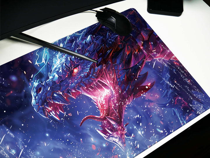 Mystic Nebula Design 5, Desk Pad, Mouse Pad, Desk Mat, Warrior of Light, Stellar Confrontation