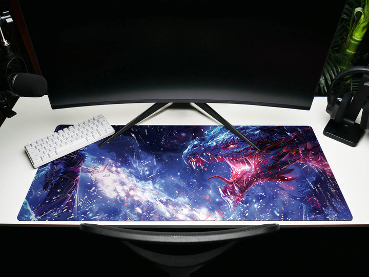 Mystic Nebula Design 5, Desk Pad, Mouse Pad, Desk Mat, Warrior of Light, Stellar Confrontation