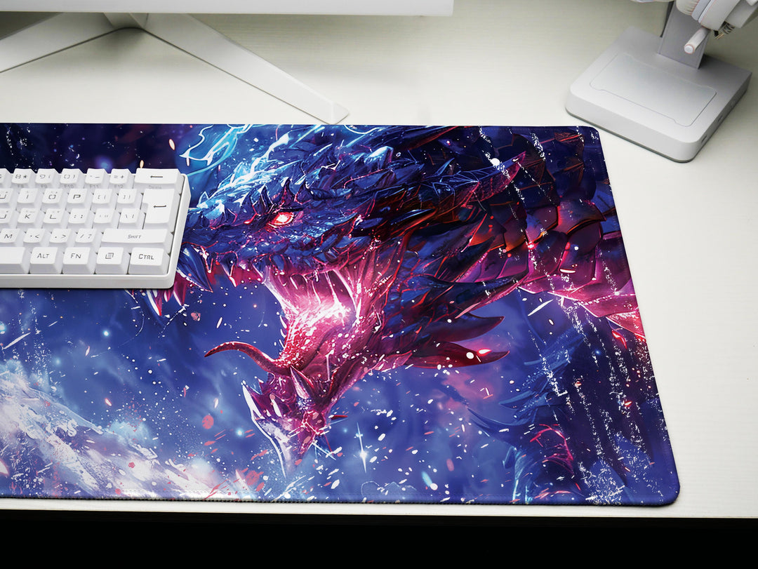 Mystic Nebula Design 5, Desk Pad, Mouse Pad, Desk Mat, Warrior of Light, Stellar Confrontation