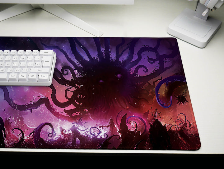 Eldritch Inferno Design 6, Desk Pad, Mouse Pad, Desk Mat, Galactic Whirlpool, Nebulous Art