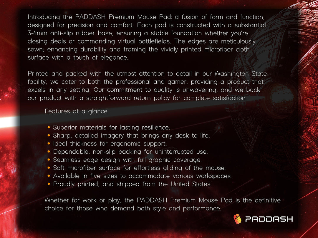 Planetary Siege, Desk Pad, Mouse Pad, Desk Mat, Massive Starship, Space Warfare, Planetary Assault, Sci-Fi Conflict