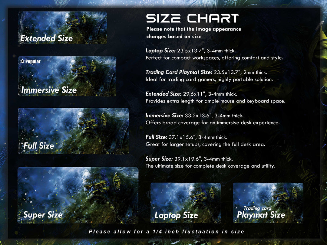 Shadowed Dwarf Champion, Desk Pad, Mouse Pad, Desk Mat, Mystic Blue Aura, Fantasy Warrior, Ancient Defender, Dark Magic