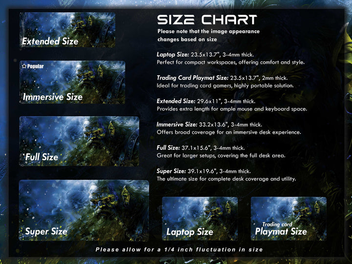 Shadowed Dwarf Champion, Desk Pad, Mouse Pad, Desk Mat, Mystic Blue Aura, Fantasy Warrior, Ancient Defender, Dark Magic