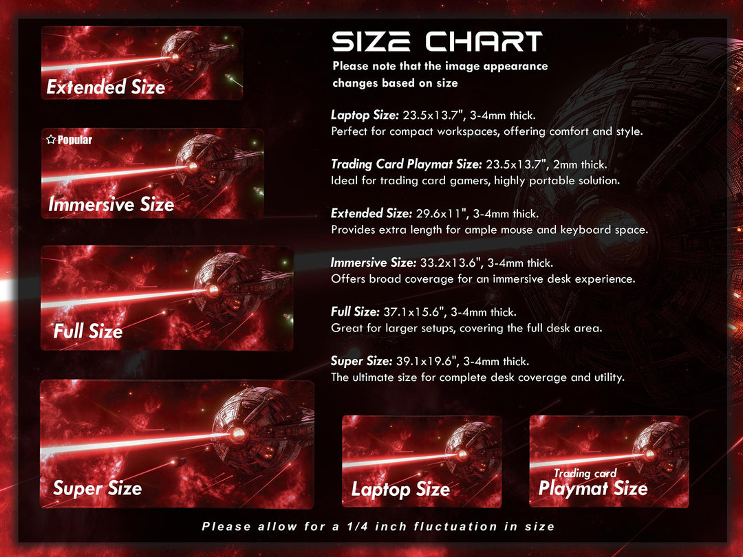 Planetary Siege, Desk Pad, Mouse Pad, Desk Mat, Massive Starship, Space Warfare, Planetary Assault, Sci-Fi Conflict