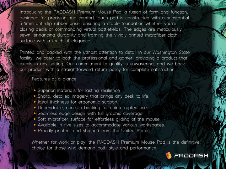 the back cover of a book with an image of a skull