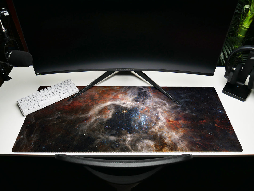 James Webb Tarantula Nebula and Large Great Gift for Gamers NASA Telescope with Galaxies