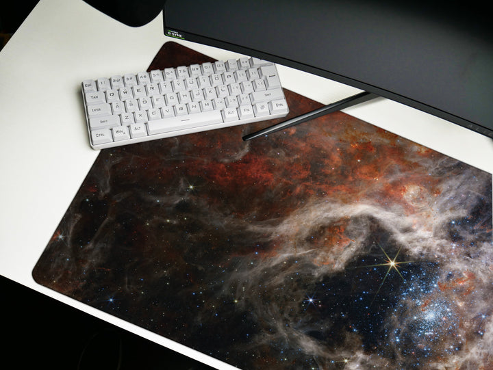 James Webb Tarantula Nebula and Large Great Gift for Gamers NASA Telescope with Galaxies