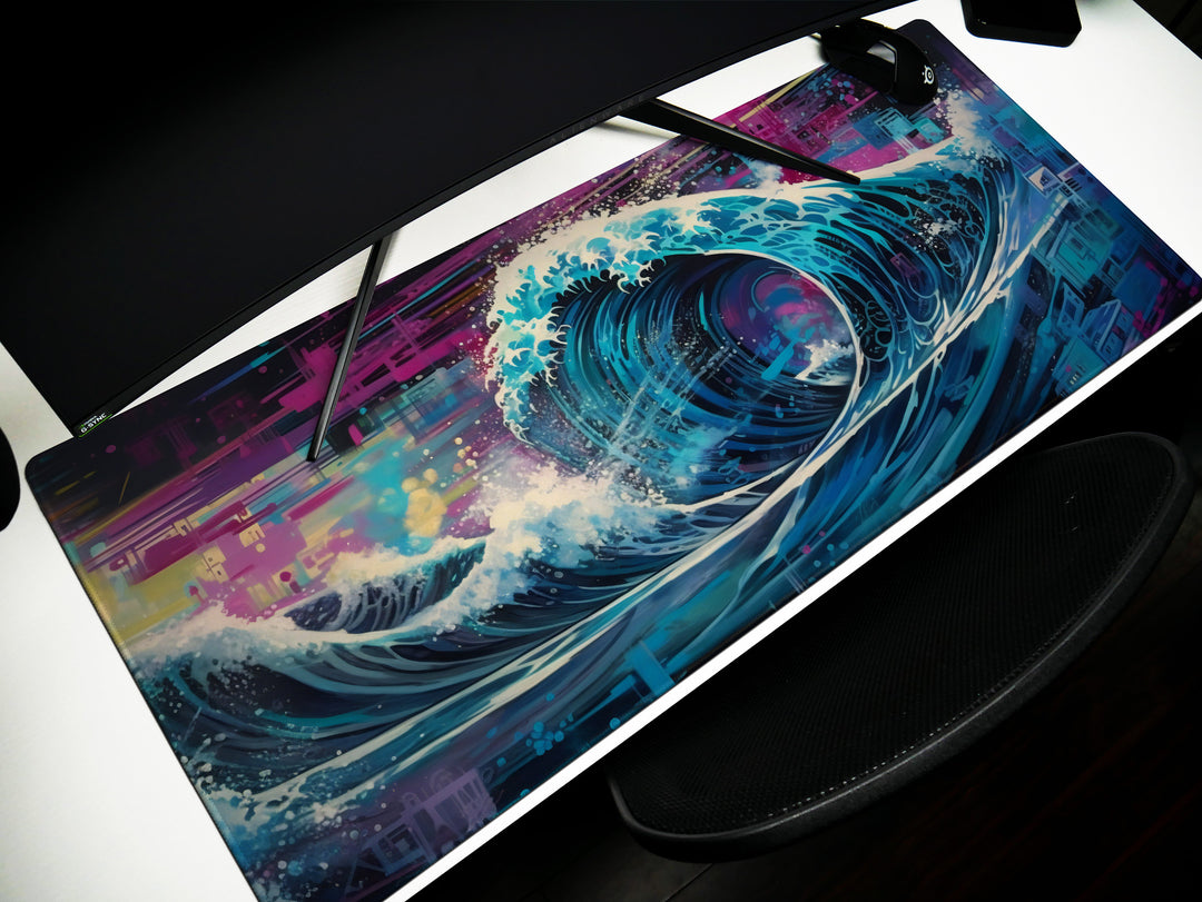 Futuristic Great Wave Design 1