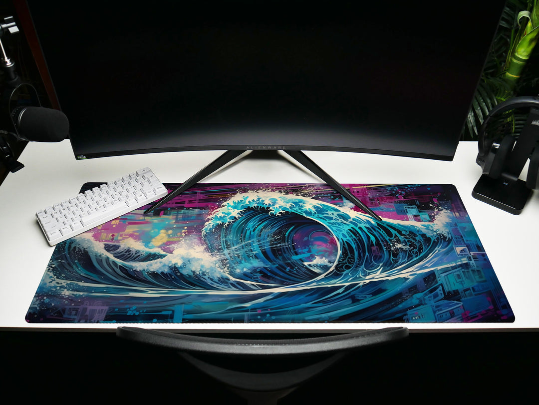 Futuristic Great Wave Design 1