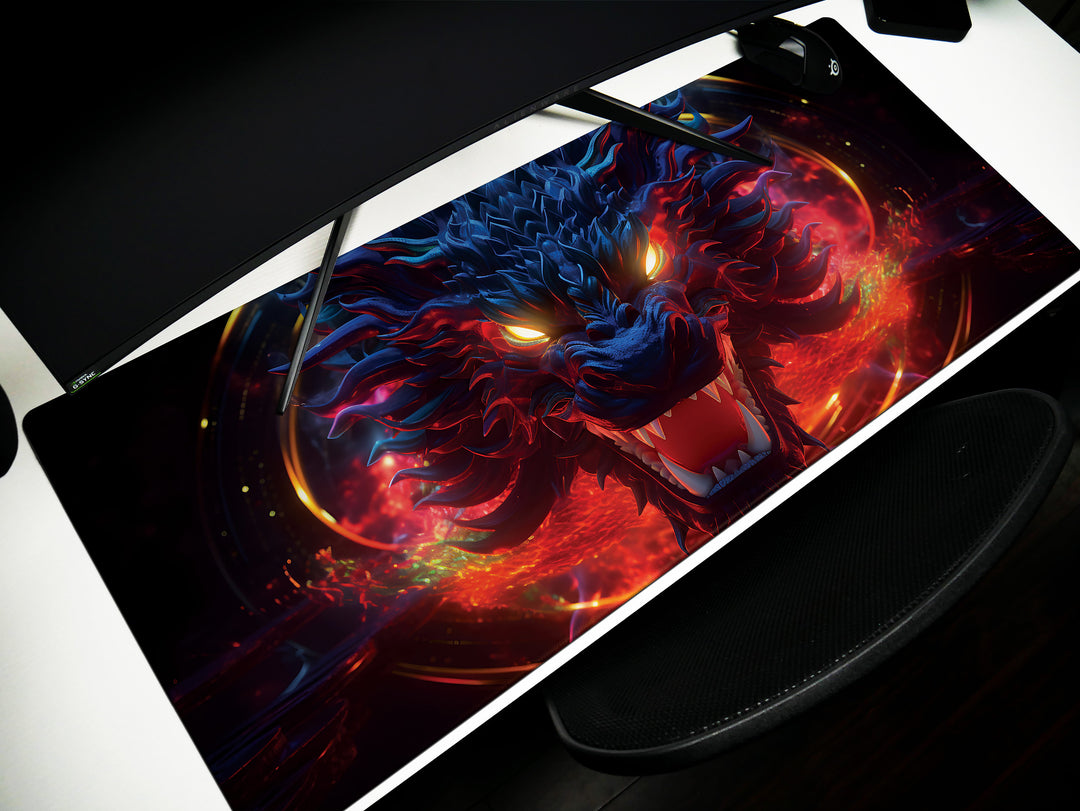 Neon Dragon Gaze Design 3