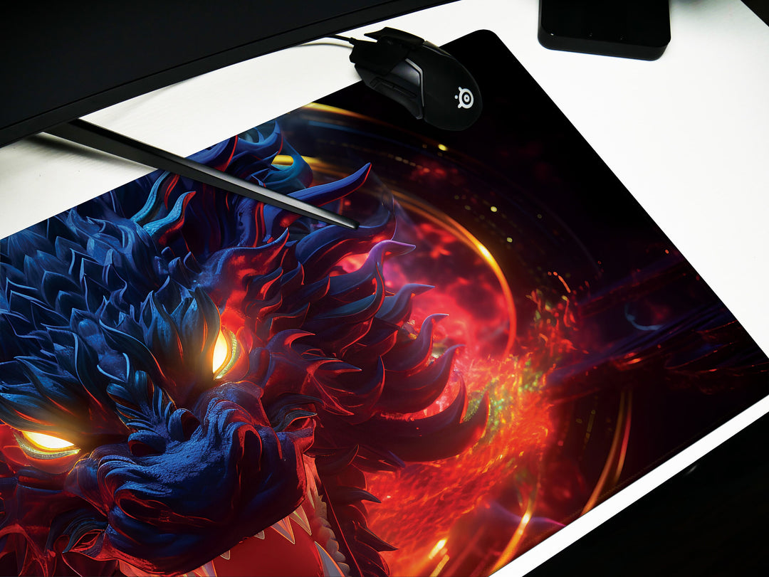 Neon Dragon Gaze Design 3