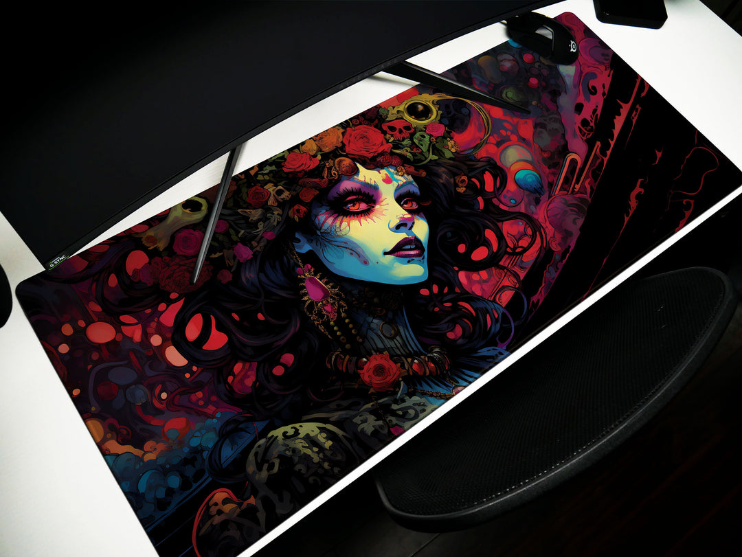 Day of the Dead Neon Vines Design 2
