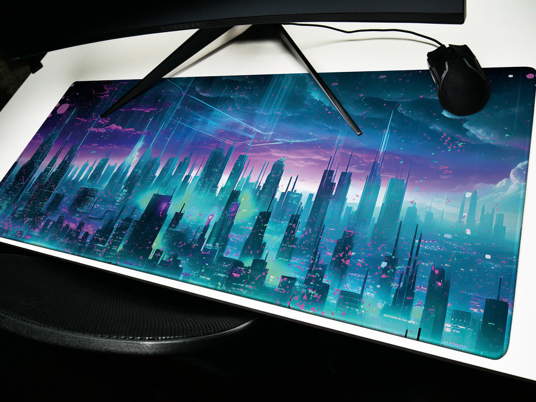 Vibrant Cyber Cityscape Design 2