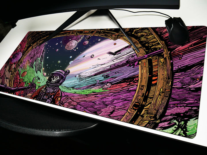 a picture of a computer screen with a painting on it